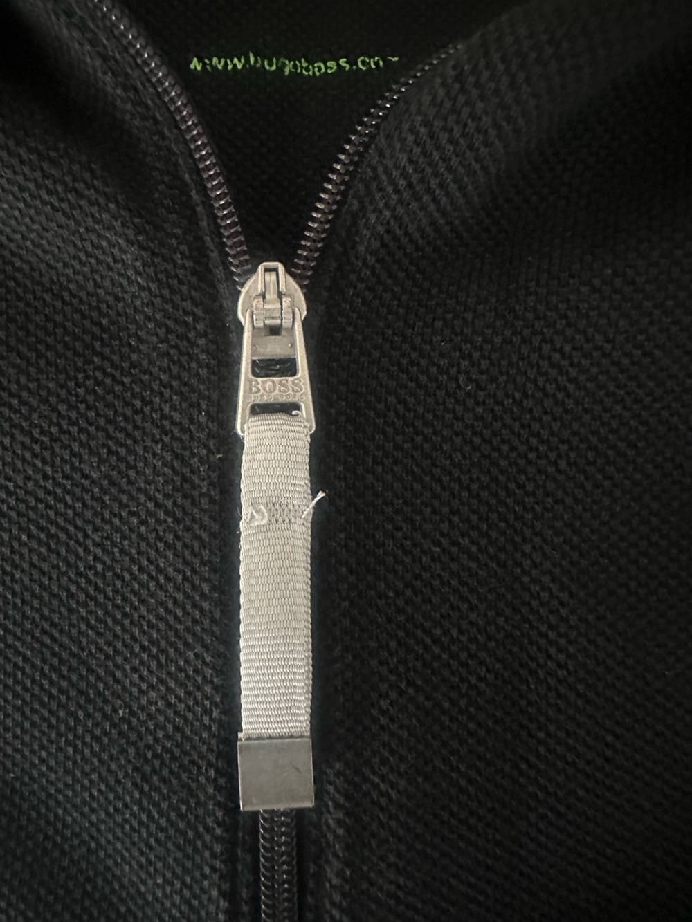 Hugo Boss Black Quarter Zip Polo Shirt (Size XL) - Picture 7 of 7